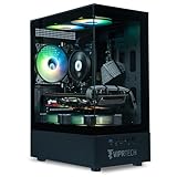 ViprTech Stryker 1.0 Gaming PC - AMD Ryzen 7 (4.1GHz Turbo), RX 580 8GB, 16GB DDR4 RAM, 500GB SSD, 700W PSU, WiFi BT, Win 11 Pro, RGB, Braided Extensions, Desktop Computer Prebuilt, Black