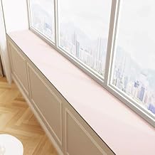 Diatom Mud Window Sill Mat Fresh Solid Color, 4mm Thick Cushion Pad Window Ledge Protector, Absorbent Dustproof Window Guard for Home ApartmentPink,100x10cm39x4in