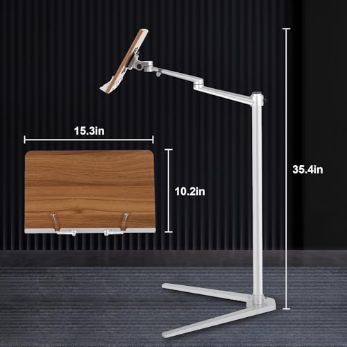 Support de livre réglable multi-angle avec clip élastique de page