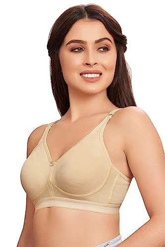 Image of MAROON 419 Women Cotton Blend Long Lasting Magical Lift T Shirt Bra Non-Wired and Non Padded, Seamless and Full Coverage
