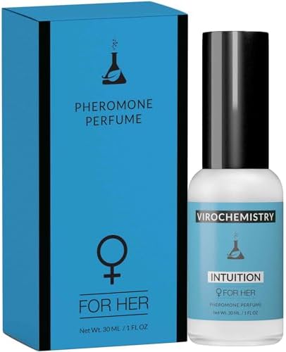 Pheromones to Attract Men for Women (Intuition) - Elegant, Ultra Strength Organic Fragrance Body Perfume (1 Fl. Oz)(Human Grade Pheromones to Attract Men)