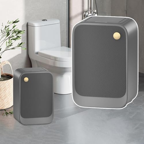 Cubo de basura compacto para baños pequeños que soluciona la falta de espacio 6