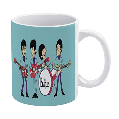 FSIGOM The Beatles Tasse à thé et café avec boîte cadeau, 445,2 g, meilleur cadeau pour petit ami, frère, papa, amis - Les Beatles, Paul McCartney, John Lennon, RIngo Starr, George Harrison FSIGOM The Beatles Tasse à thé et café avec boîte cadeau, 445,2 g, meilleur cadeau pour petit ami, frère, papa, amis