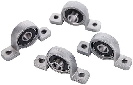 Eowpower 4Pcs 8mm Bore Diameter Ball Mounted Pillow Block Insert Bearing