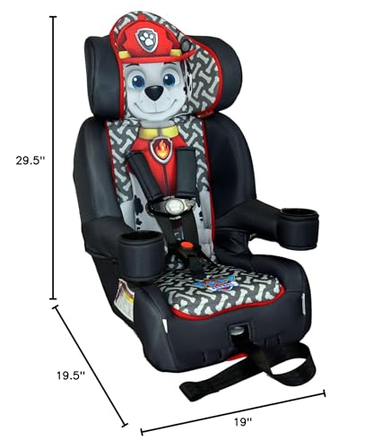 KidsEmbrace Nickelodeon PAW Patrol Marshall 2-in-1 Forward-Facing Car Seat Latch | 5-Point Harness 26.5-65lbs converts to Belt-Positioning Booster 40-100lbs | Adjustable - Thumbnail 3
