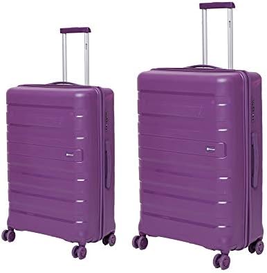 Gamme Balina Hard-Sided Pp Luggage Set Of 2, Purple Color/Trolley Luggage/Travel Luggage/Tourist Luggage(65Cm&75Cm)