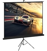 Écran De Projection Avec Trépied 84-180 Pouces - Format 16:9, 4K HD, Support Réglable - Pour Cinéma Maison Et Extérieur
