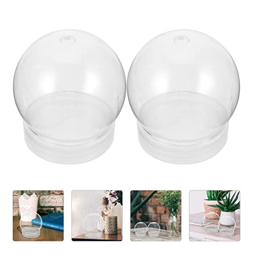HOMSFOU 10 Pcs Globo De Neve Faça Você Mesmo Enfeites De Globo De Neve Diy Kit De Artesanato Globo D