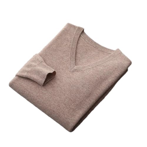 Men's V-Neck Knitted Sweater Classic Fit Pullover Soft Warm Fall Winter Casual Top