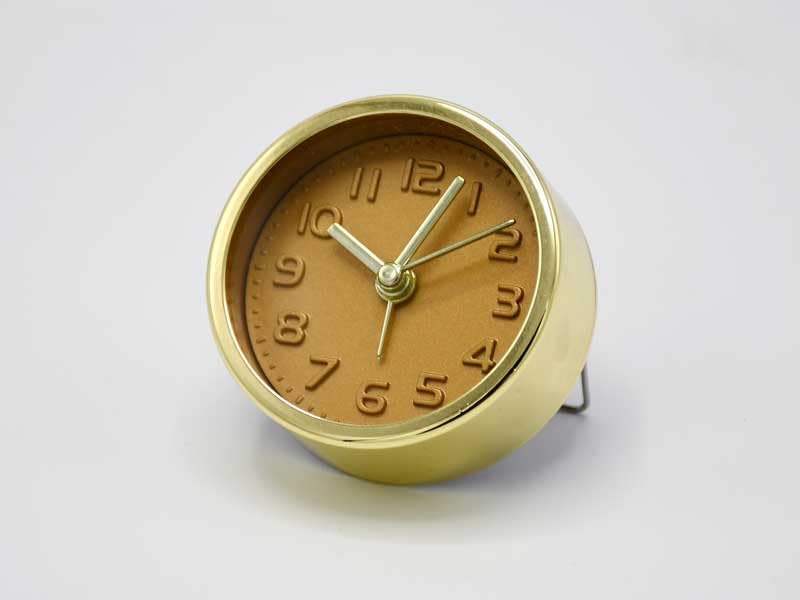 ブロンズ風置時計 クオーツ ゴールド Amazon.co.jp: アラームクロック ミニ ゴールド 目覚まし時計 置き時計
