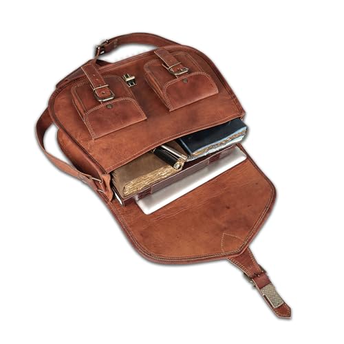 Bolso de cuero para mujer 14 pulgadas miniatura 5