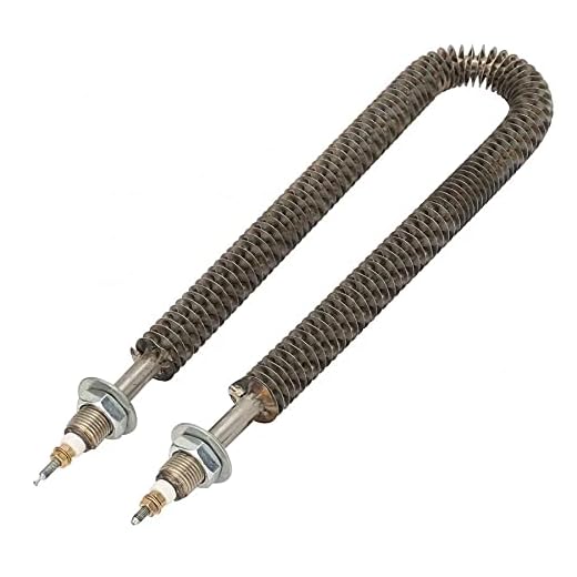 OVBBESS 22cm/8.7 inch U Type Finned Electric Heat Tube Steel Fin Heating Elements Water Heater Oven Heating Pipe,500W