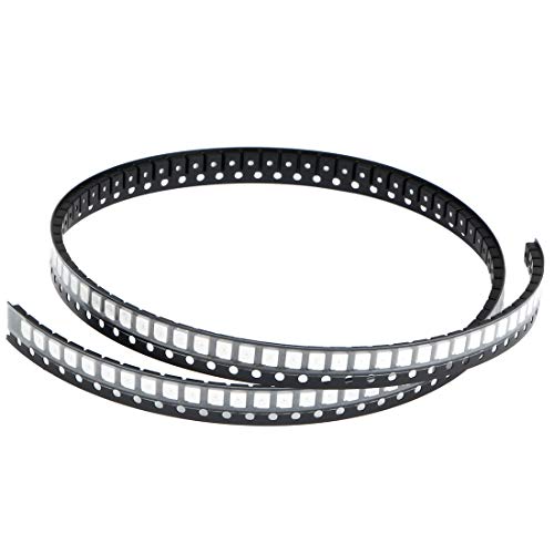 Aexit 100pcs 3528 Lighting fixtures and controls Yellow SMD LED Diode Lights(Mount Chip DC 2-2.2V 20mA) Super Bright Electronics Components Light Emitting Diodes