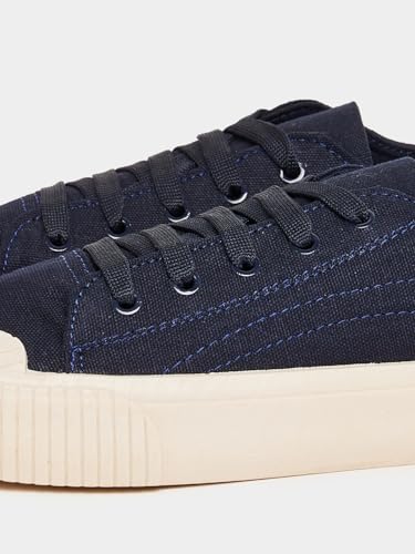 Image of Styli Men Canvas Lace-Up Casual Shoes | Round Toe Sneakers | Cushioned Footbed| Comfortable Everyday Wear Footwear for Casual, Travel & Outdoor Use