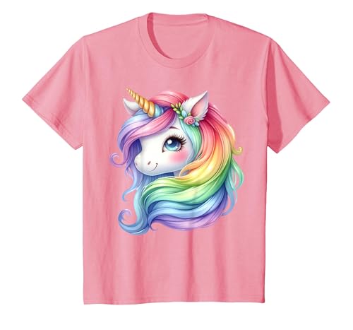Einhorn Mädchen Kinder T-Shirt, Kinder, Rosa, 116