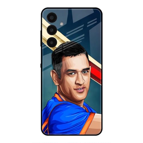Image of SmashItUp Dhoni | Cricket | MSD Designer Printed TPU Metal Case Mobile Back Cover for Samsung A15 5G