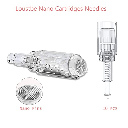 Loutsbe Replacement Cartridges Disposable Needles, Compatible With Loutsbe Pen,Individually And Sealed Bags In Loutsbe Original Box (Nanopins(10Pcs)) #TOP1