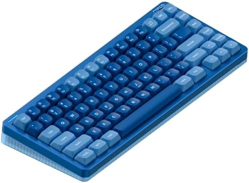 nuphy Halo75 V2 Mechancial Gaming Kyeboard,75% Wireless Hot Swappable Bluetooth Keyboard,83 Kyes RGB Backlit Keyboard,Support Bluetooth/2.4GHz/USB-C (Blue, Silent Red Clear-Top (45gf))