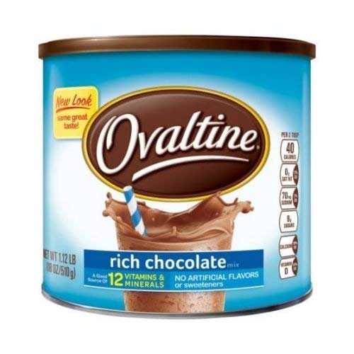 Nestle Ovaltine Milk Flavoring Rich Chocolate Mix, 18 Ounce -- 6 per case.
