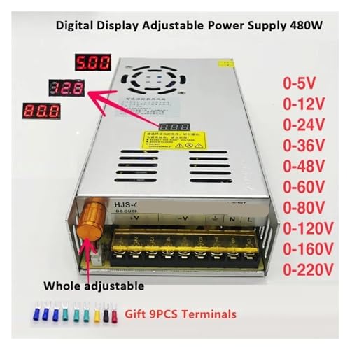 Alimentation à découpage réglable AC DC avec affichage numérique