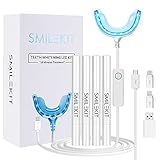 ➤ 【Seguro y Fácil】: simplemente conéctelo a su teléfono inteligente (iPhone o Android) o un puerto USB y utilícelo con su gel blanqueador. La luz es segura para el blanqueamiento doméstico y no causa efectos secundarios negativos ni sensibilidad dental.
