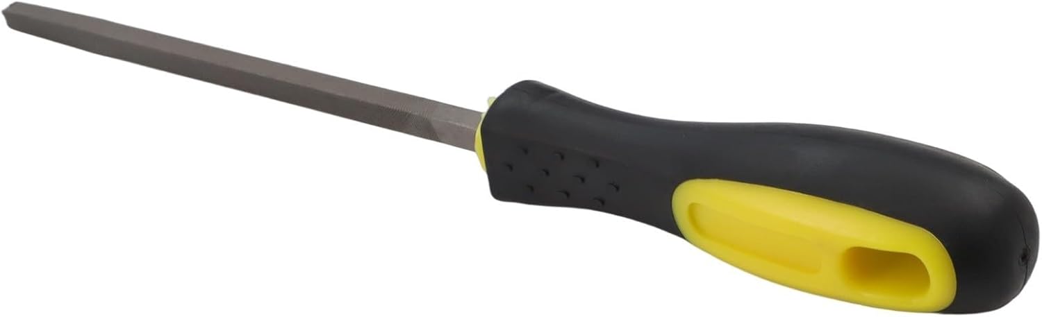 Steel File Set 6 Inch Alloy Steel Hand Files for Woodworking Metal Carving, Shapes Flat Round Triangle Square Half Round Rasp Kit for Deburring Groove Trimming(square)