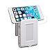 Finduat Wall Mount Charger Outlet with Dusk To Dawn Sensor LED Night Light, Surge-protected Power Socket Extender with 4 AC Outlet 2 USB Charging Ports for IPhone, Samsung, IPad, Phone Holder Slot