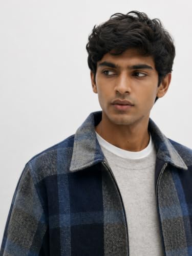 Image of Men's Quilted Winter Jacket /Full Sleeves /Puffer and Bomber