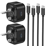 2Pack Samsung Super Fast Charger 45W for Galaxy S26/S25/S24 Ultra/S24/S23 Ultra/S23+/S22 Ultra/S20/A25/A26/A16/A15/A36/F55/A56/M56/Tab,USB C Chager Plug with 1M Type C Charging Cable Fast Charge 2.0