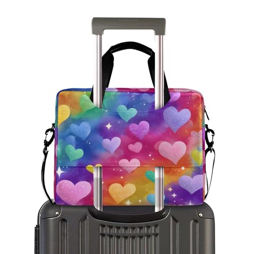 Funda para portátil ALAZA Rainbow Love Hearts Stars 13-15.6" miniatura 3