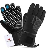 Hikenture Ski Gloves with 3M Thinsulate, Extra Warm Snow Gloves for Men & Women, Insulated Waterproo