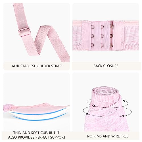 Phennie's Girls Training Bras Teens Sports Bras For Kids 8-10,10-12,12-14,14-16 Years Cotton Wireless Light Padded Bralette 3 Packs Size 34 #TOP3