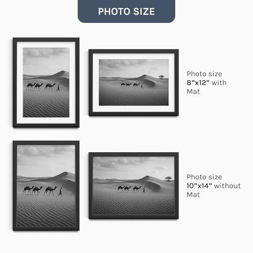 Image of Premium Single Photo Frame for Wall Decor and Home Decor (Black, 10x14)