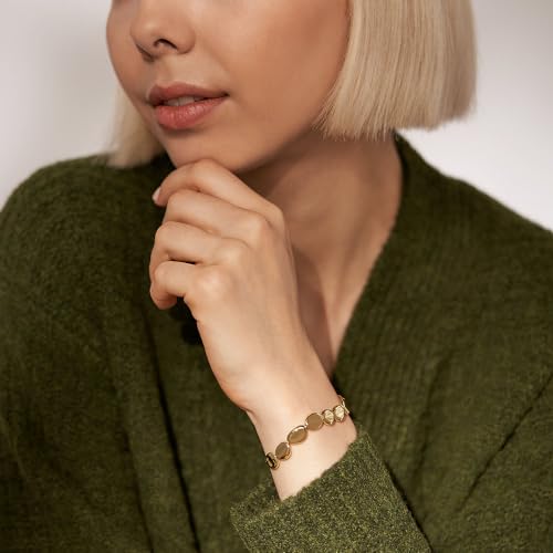 Skagen Damenarmband Organic Pebble Edelstahl goldfarben, SKJ1769710 – Ansicht 2