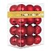 GameXcel Christmas Balls Ornaments for Xmas Tree - Shatterproof Christmas Tree Decorations Large Hanging Ball Red 2.5" x 24 Pack