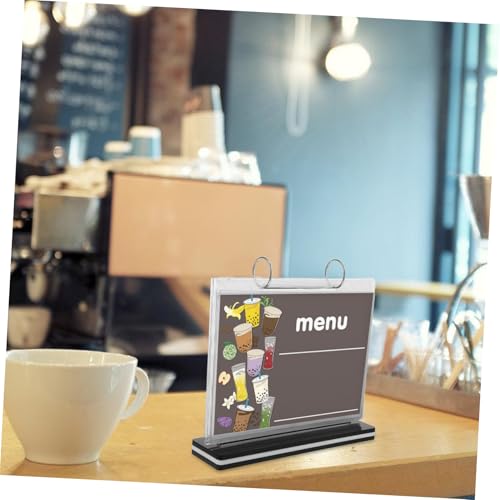 Présentoir menu restaurant horizontal et support bureau pour affichage table de publicité