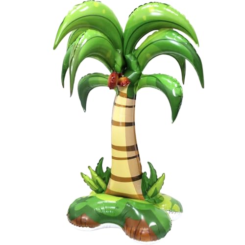 AYNKH 1Pcs Ballon Décoratif de Palmiers Hawaiiens, Palmier Gonflable,Arbres de Plage Gonflables, Adapté pour Plage Tropicale, Décoration de Fête Estivale