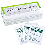 SUMERBOX 200 Count Lens Wipes for Eyeglasses, Pre-Moistened Lens Cleaning Wipes Individually Wrapped, Scratch & Streak-Free Eye Glasses Cleaner for Sunglasses, Computer Screens, Optical Lens