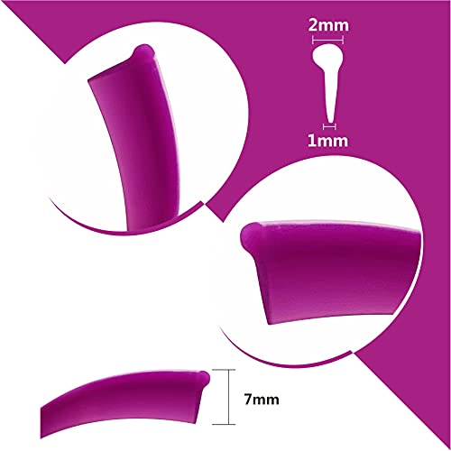 Mr.brighton Led 10Ft (3M) Car Interior Decorative Molding Door Panel Gap Trim Strip (Purple) #TOP2