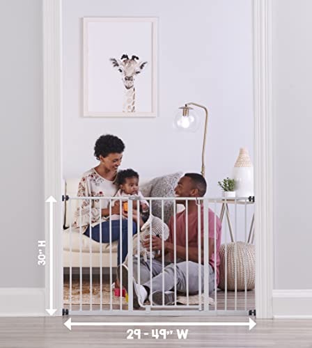 Regalo Easy Open 47-Inch Super Wide Walk Thru Baby Gate, Bonus Kit, Includes 4-Inch And 12-Inch Extension Kit, 4 Pack Pressure Mount Kit And 4 Wall Cups And Mounting Kit , 11 Count (Pack Of 1) #TOP2