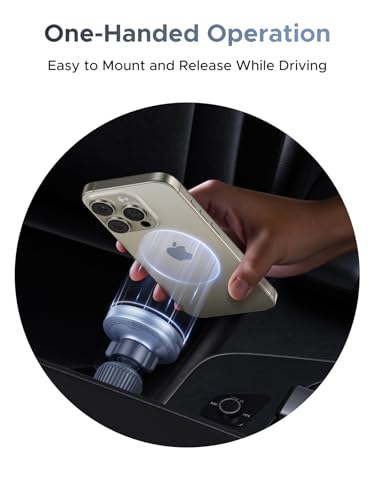 UGREEN MagFlow Wireless Car Charger 25W, Qi2 zertifizierte MagSafe Autohalterung mit Ladefunktion, Magsafe Handyhalterung Auto kompatibel mit iPhone 16-17-Serie und Pixel 10 Pro XL