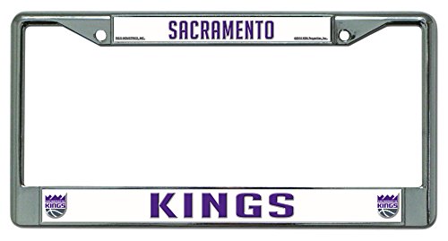 Rico Industries Nba Sacramento Kings Chrome Plate Frame , Silver, 12" X 6" #TOP13