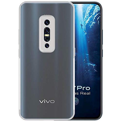 Image of Amazon Brand - Solimo Anti Dust Plug Mobile Cover (Soft & Flexible Back case), for Vivo V17 Pro (Transparent)