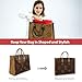 OMYSTYLE Red Large Organizer Insert, Felt Tote Bag Organizer Insert with 5 Sizes, Handbag Dividers for Inside Purse, Compatible with Longchamp, Neverful, Speedy and More
