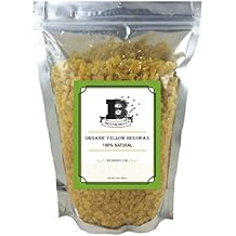 Beesworks Organic Yellow Beeswax Pellets 14 oz | 100% Pure, Cosmetic Grade, Triple-Filtered Beeswax for DIY Skin Care, Lip Balm, Lotion and Candle Making