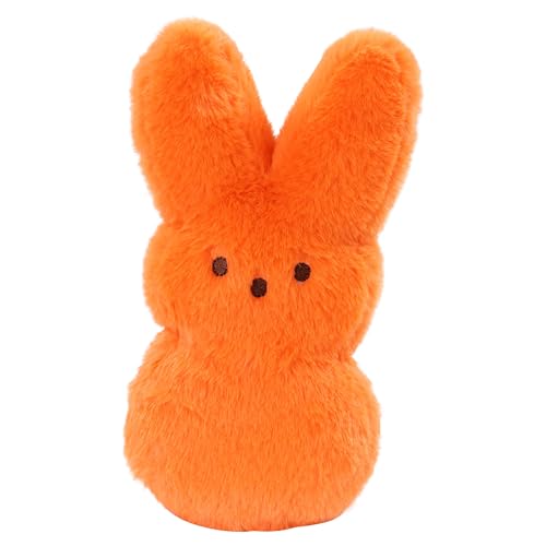 Animal Adventure | 9' Bright Orange Shaggy Bunny Peeps Plush | Easter Basket Stuffed Animals for Kids | Marshmallow Candy | Huggable Soft Plushie Stuffers Buddy Toy | Collectable Gifts | Aged 3+
