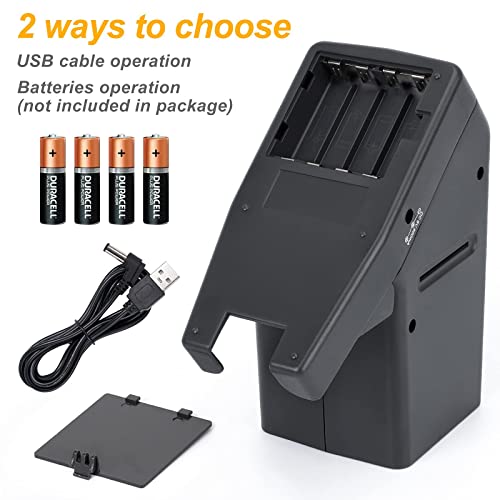 35mm slide viewer film negative and slide viewer with 3x magnification and led lighted illuminated viewing usb powered