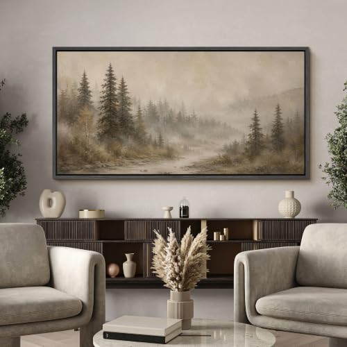 Image of MUDECOR Extra Large Framed Canvas Print Wall Art Pine Art for Living Room
