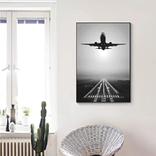 Tableau avion décollage impression sur toile design hôtel - 3