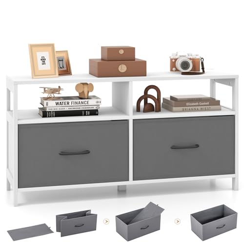 Cómoda de 2 Cajones de Tela